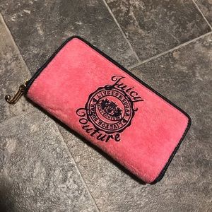 Juicy Couture pink velour wallet